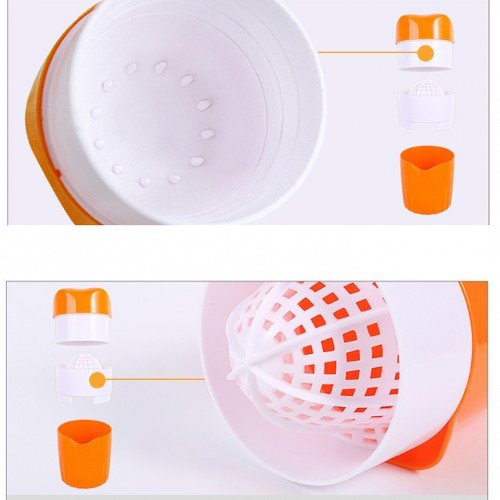 1 Piece manual mini fruit juicer, Orange color - BusDeals Today