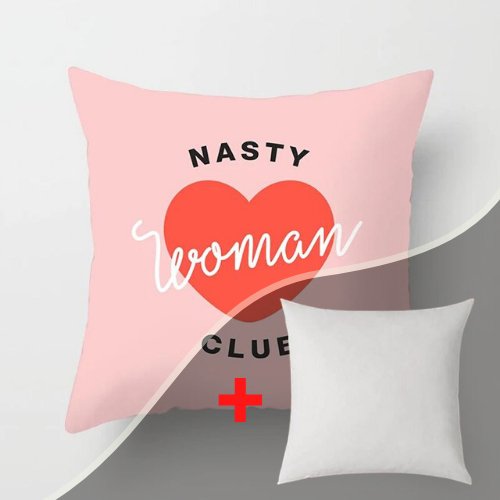 1 Piece Nasty Woman Club Print, Decorative Cushion Cover. - BusDeals Today