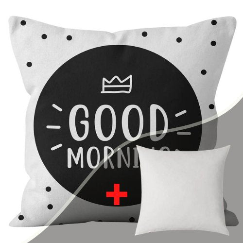 1 Piece Polka dots with Slogan Design, Decorative Cushion Cover. - BusDeals Today