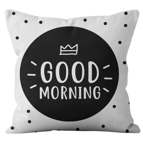 1 Piece Polka dots with Slogan Design, Decorative Cushion Cover. - BusDeals Today