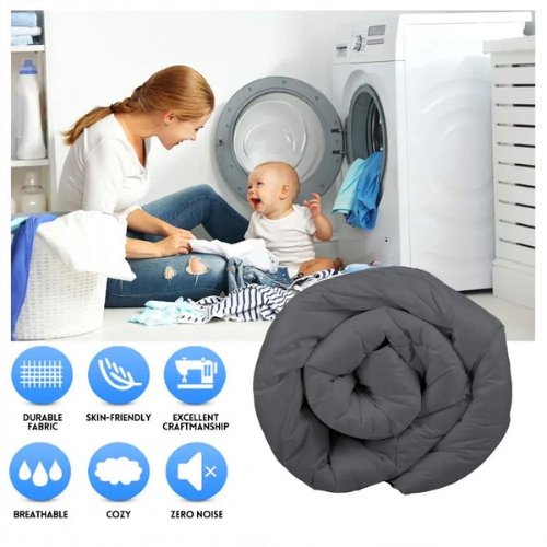 1 Piece Single Size Color Duvet (Comforter) 160*210cm Reversible, Coffee Brown and Light Beige Color.