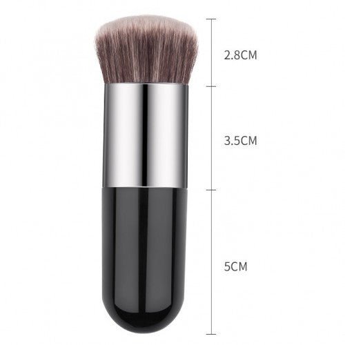 1 Piece soft big size professional cosmetics makeup brush - Black gold color - BusDeals