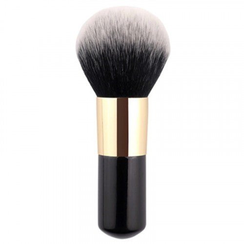1 Piece soft big size professional cosmetics makeup brush - Black gold color - BusDeals