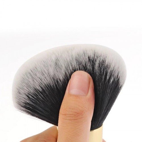 1 Piece soft big size professional cosmetics makeup brush - Black gold color - BusDeals