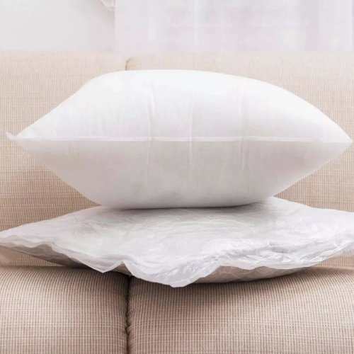 1 Piece White Soft Core Cushion. - BusDeals