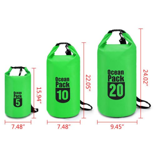 10L Waterproof Dry Bag Floating Shoulder Bag Roll Top - BusDeals