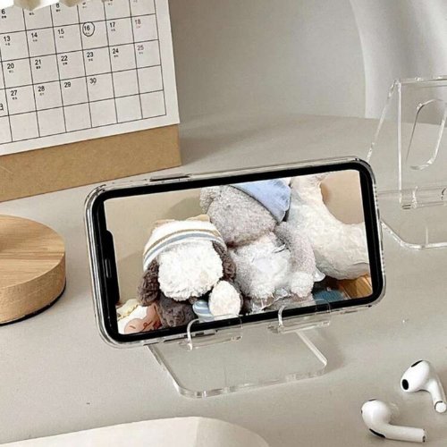 1pc Desktop Phone Holder, Creative Decorative Stand For Watching Video, Convenient Charging, Anti-Slip Design. - BusDeals