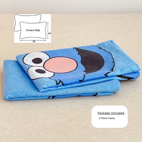 2 Pieces 50*70cm Pillow cases, Blue Color Cute Children Design. - BusDeals