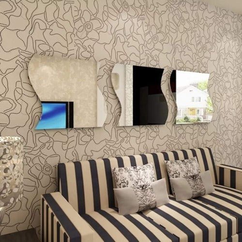 3-Piece 3D mirror wall stickers home decoration - BusDeals Today