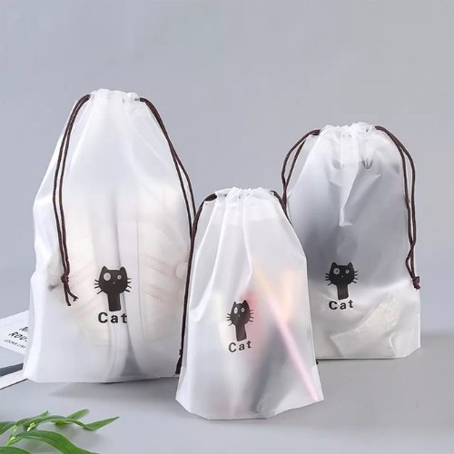 3 pieces Dustproof Travel Storage Bag, Cat Design -BusDeals Today