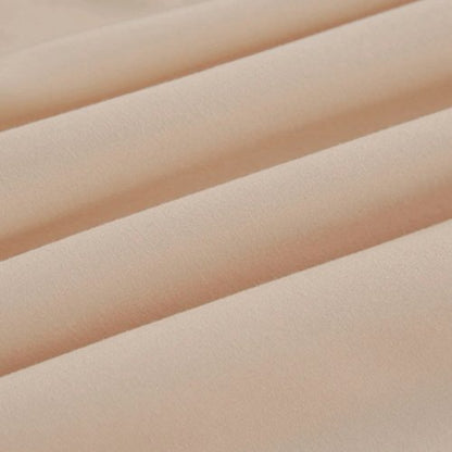 3 Pieces Fitted Bedsheet Set, Plain Beige Color, Various Sizes, BusDeals Today