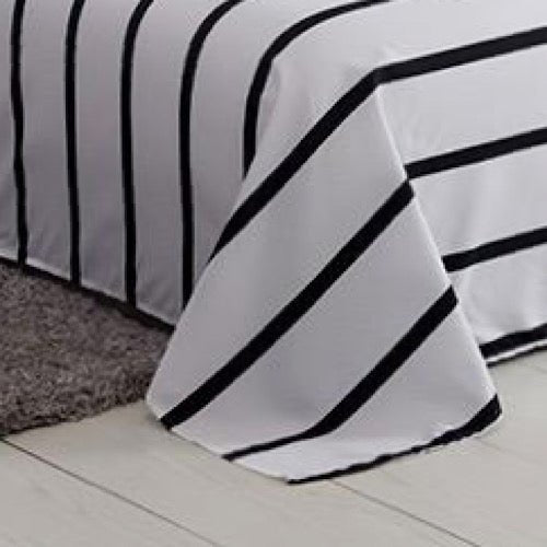 3 Pieces Bedsheet Set, Stripes Design. - BusDeals Today