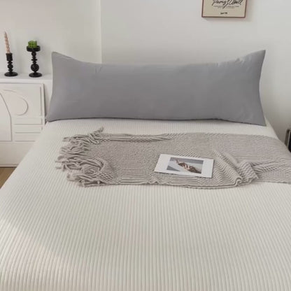 1 Piece Long Body Pillow Case, Plain Coint Grey Color, BusDeals Today