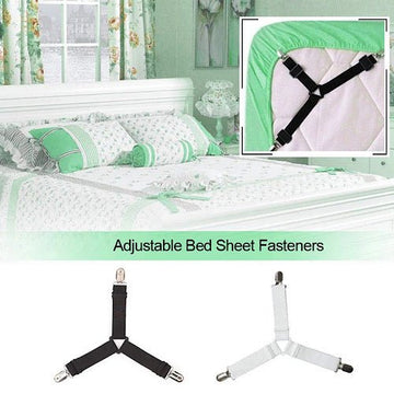  4 PCS Bed Sheet Holder Straps Adjustable Sheet Straps