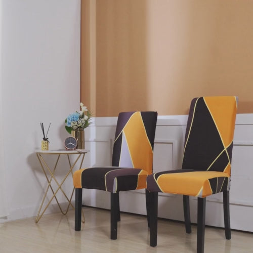1 Piece Stretchable Chair Cover, Plain Light Gray Color.