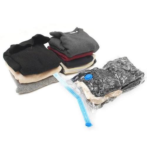 6pcs Vacuum Storage Bag for Clothes Space Saver Compressed Bags with Pump 60x80cm - BusDeals