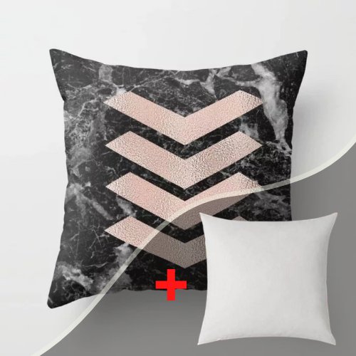 Arrows on Marble Design Cushion Cover. - BusDeals