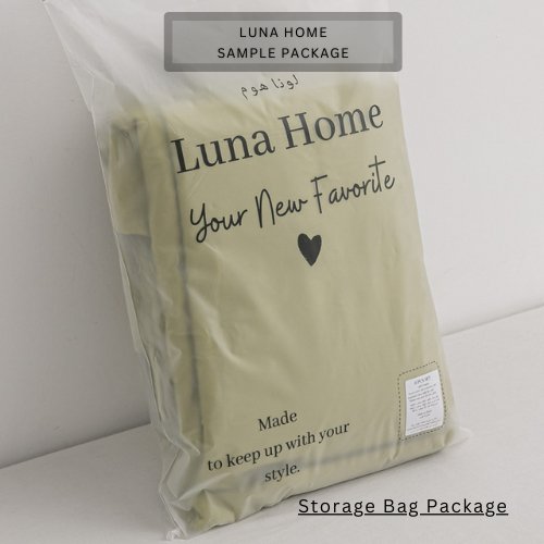 Basic Queen/Double size 6 pieces, Luna Home Premium Quality Duvet Cover Set. Pistage color. - BusDeals