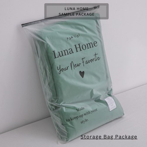 Basic Single Set of 4 Pieces, Luna Home Premium Quality Duvet Cover Set. Green color. - BusDeals