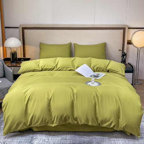 Basic Single Set of 4 Pieces, Luna Home Premium Quality Duvet Cover Set