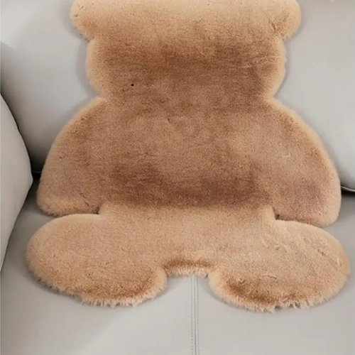 Bear Shaggy Rug Super Soft, Khaki Brown Bear. - BusDeals