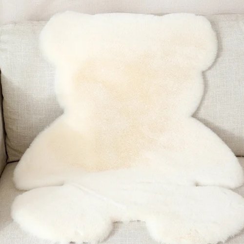 Bear Shaggy Rug Super Soft, Milky White Color. - BusDeals