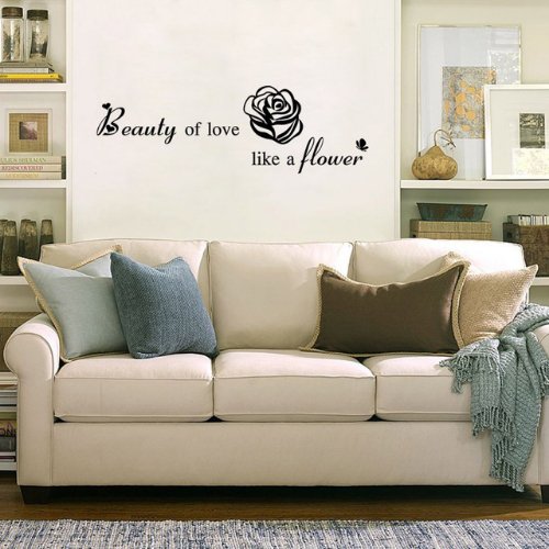 Beautiful of love design, Vinyl wall decals home decor, Wall sticker - BusDeals
