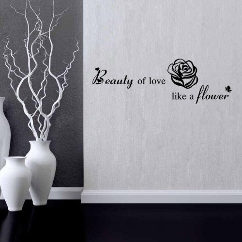 Beautiful of love design, Vinyl wall decals home decor, Wall sticker - BusDeals