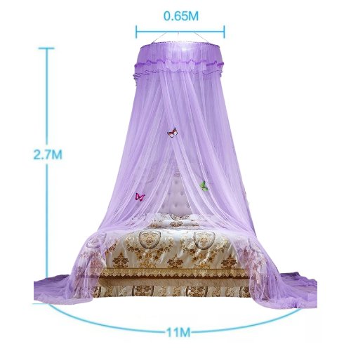 Bed canopy net - purple color. - BusDeals