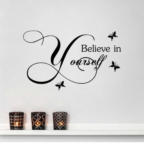 Believe in yourself design, Vinyl wall decals home decor, Wall sticker - BusDeals