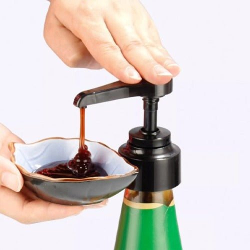 Bottle Nozzle Pressure Pumps Push-type Multi-Purpose Squeezer, Black color - BusDeals