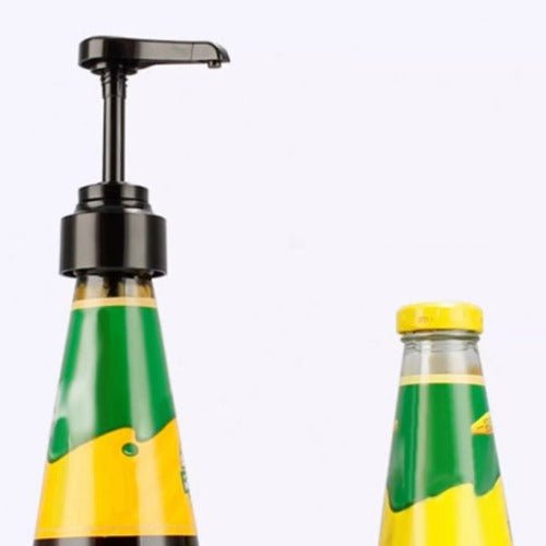 Bottle Nozzle Pressure Pumps Push-type Multi-Purpose Squeezer, Black color - BusDeals
