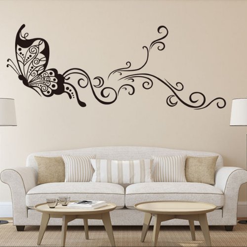 Butterfly design, Vinyl wall decals home decor, Wall sticker - BusDeals