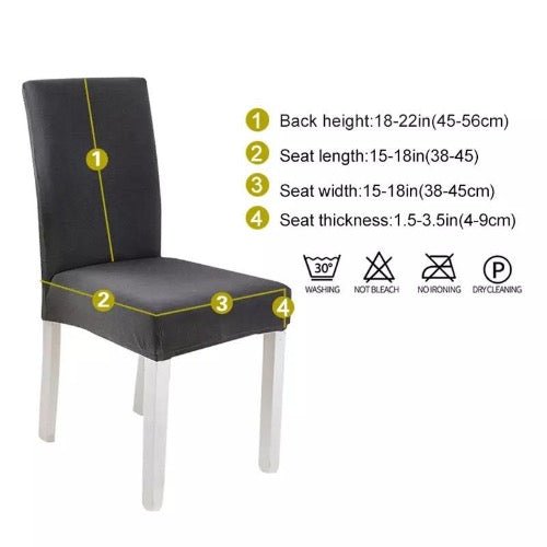 Chair Cover, Beige Color, Cube Design. - BusDeals