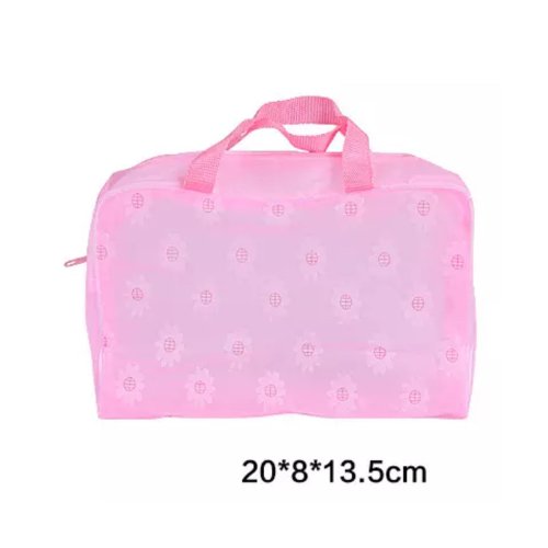 Cute Floral Print Cosmetic Storage Bag - BusDeals