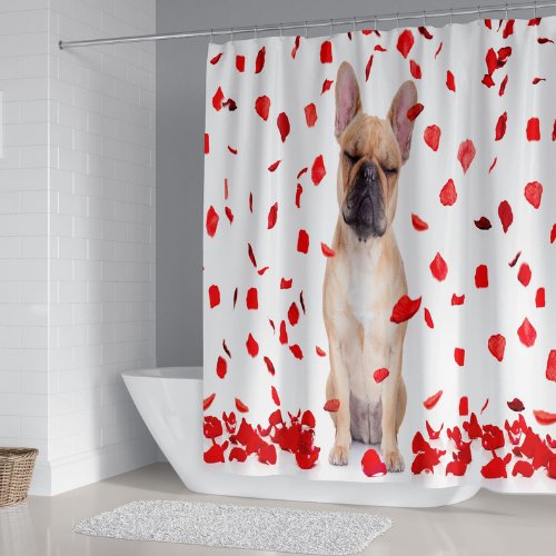 Dog Design, Shower Curtain with 12 Hooks. - BusDeals