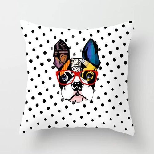 Fancy Dog Design Cushion Cover. - BusDeals