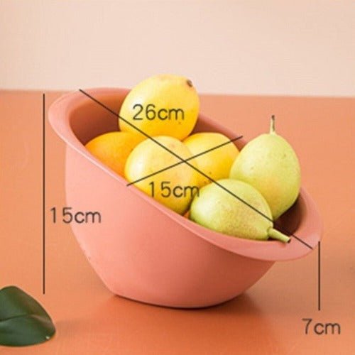 Hollow Design High Quality Plastic Multi Functional Sieve Bowl For Kitchen - BusDeals