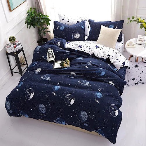 King size bedding set of 6 pieces, Galaxy design. - BusDeals