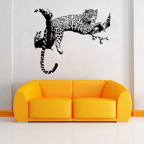 Leopard design, Vinyl wall decals home decor, Wall sticker - BusDeals