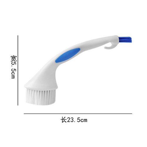 Long Handle Household Cleaning Brush, White Color - BusDeals