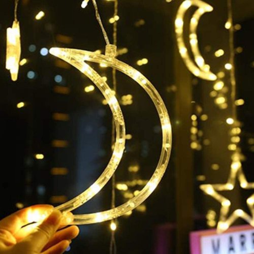 Moon & Star Shape LED Light String , Waterproof Decorative Light for Indoor & Outdoor. - BusDeals