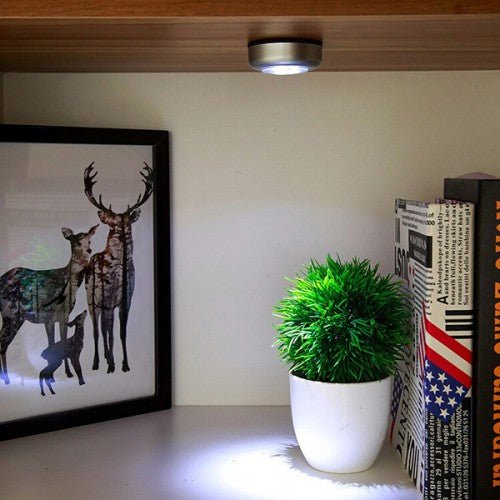 One Touch LED Adhesive Night Light for Cupboard Cabinet - BusDeals
