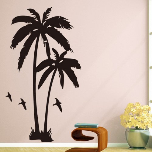 Palm tree design, Vinyl wall decals home decor, Wall sticker - BusDeals