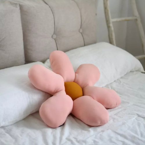 Pink Flower Shaped Cute Soft Cushion - BusDeals