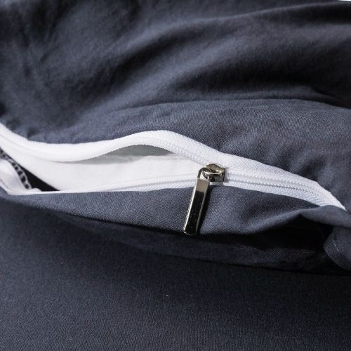 Premium Single size 4 pieces Bedding Set without filler, Plain Black Color - BusDeals