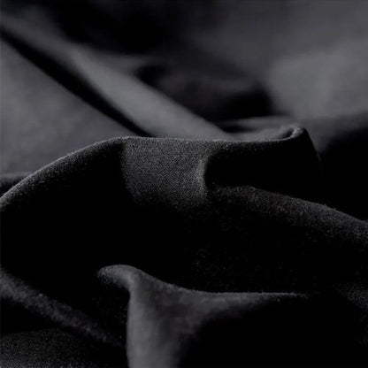 Premium Single size 4 pieces Bedding Set without filler, Plain Black Color - BusDeals