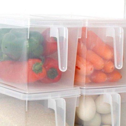 Refrigerator Storage Box Clear 16 x 15.7 x 31.2 centimeter - BusDeals