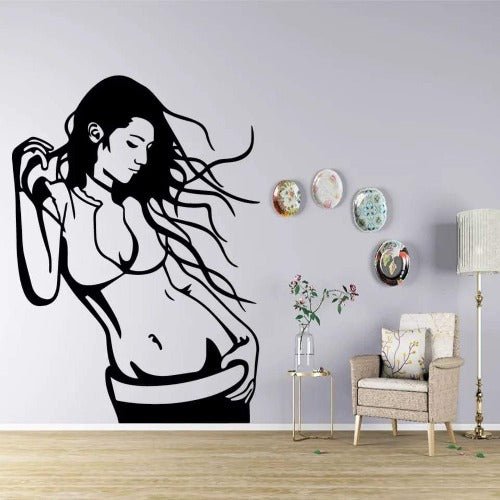 Sexy girl design, Vinyl wall decals home decor, Wall sticker - BusDeals