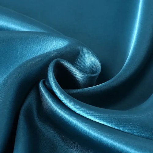 Silky Satin, Pillow Cover Case, Plain Yale Blue Color Design. - BusDeals